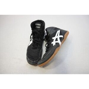 Asics Matflex Wrestling Shoes Mens 12.5 Black White Excellent Condition 1081A051